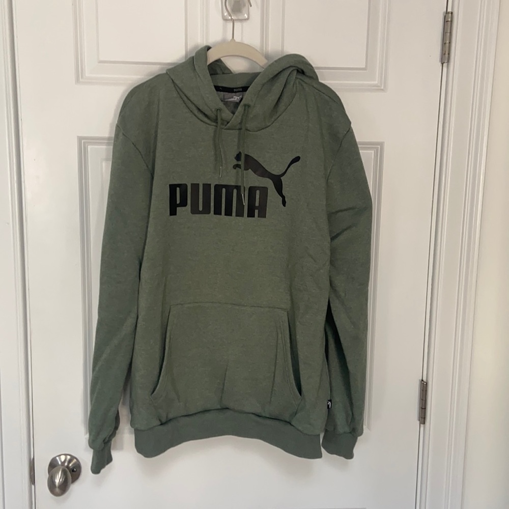 Puma Men’s L Green Hoodie Sweatshirt